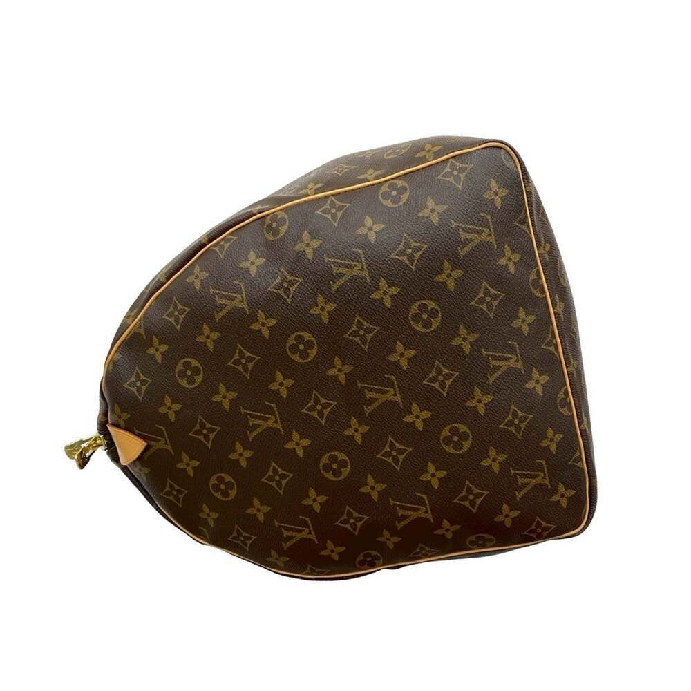 LOUIS VUITTON Brown Monogram Leather Keepall 55 Boston Bag - Picture 5 of 9
